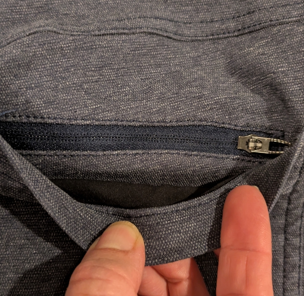 Lululemon ABC Pant Skinny Tech Stretch Canvas 5-Pocket Pants Heathered Black 32 - Picture 13 of 17